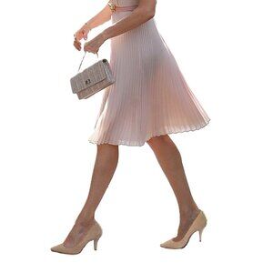 Talbots Beige Croc Print Leather 3.5 in Heeled Pumps Sz 9.5 M